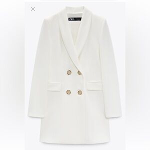 NWT Zara double breasted long blazer